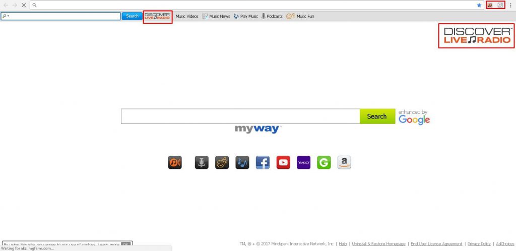 DiscoverLiveRadio Browser hijacker Removal Tool